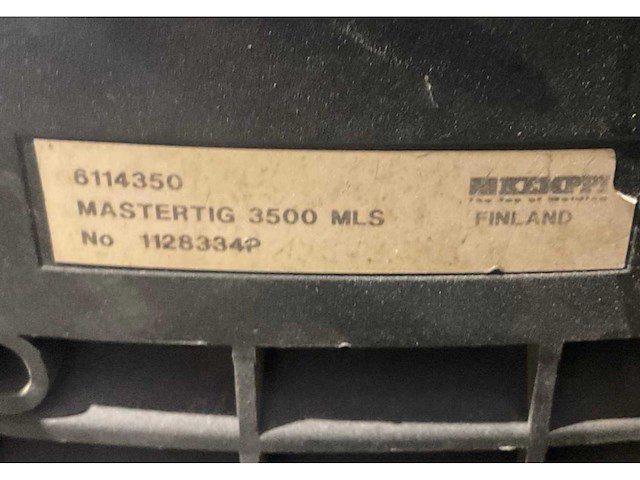 Kemppi mastertig mls 3500 / mastercool 10 lasapparaat - afbeelding 5 van  13