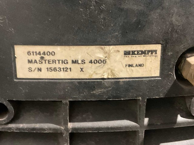 Kemppi mastertig mls 4000 / mastercool 10 lasapparaat - afbeelding 3 van  12