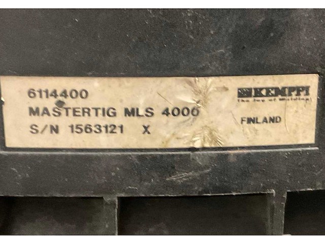 Kemppi mastertig mls 4000 / mastercool 10 lasapparaat - afbeelding 4 van  12