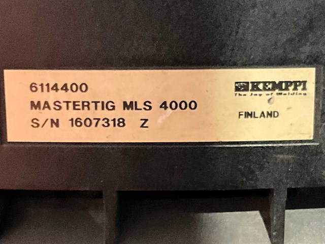 Kemppi mastertig mls 4000 / mastercool 10 lasapparaat - afbeelding 2 van  10
