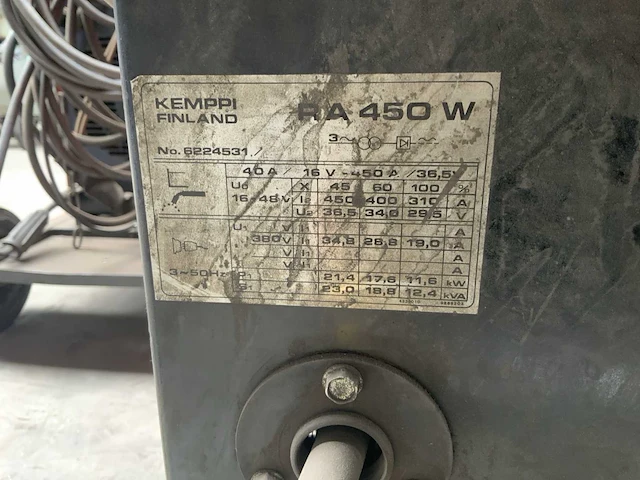 Kemppi ra 450 lasapparaat - afbeelding 6 van  7
