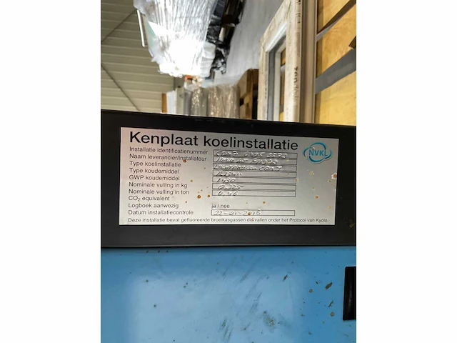 Kenplaat koelinstallatie - afbeelding 5 van  5