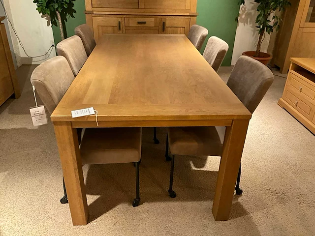 Kent eiken eetkamertafel - afbeelding 4 van  9