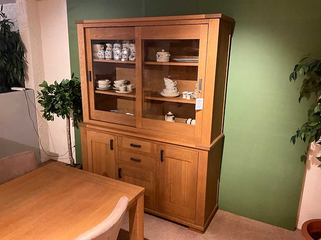 Kent eiken vitrinekast - afbeelding 1 van  10