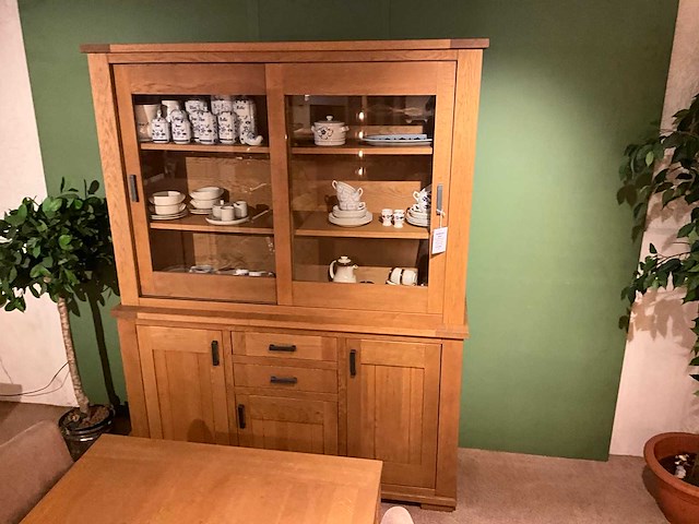 Kent eiken vitrinekast - afbeelding 3 van  10