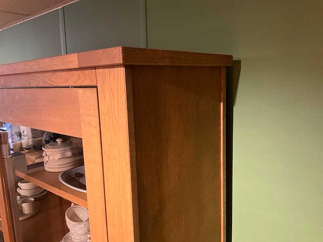 Kent eiken vitrinekast - afbeelding 6 van  10