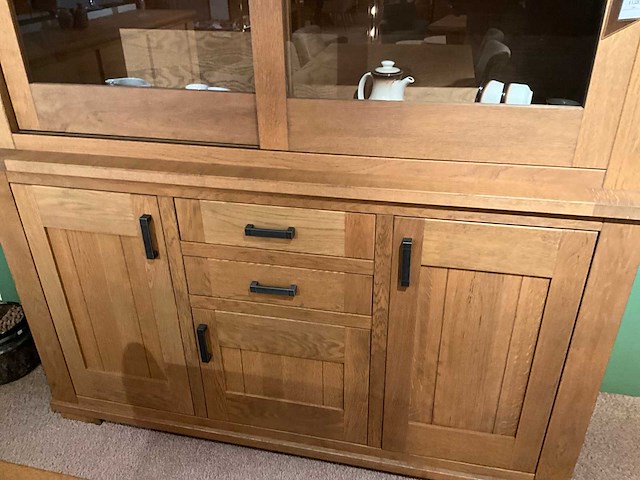 Kent eiken vitrinekast - afbeelding 9 van  10