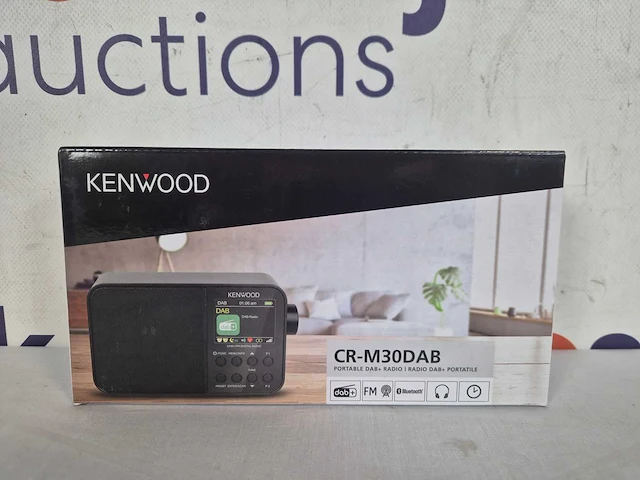 Kenwood cr-m30dab dab+ radio - interne accu - zwart - afbeelding 2 van  2