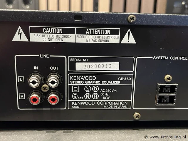 Kenwood equalizer type ge-560 - afbeelding 3 van  3