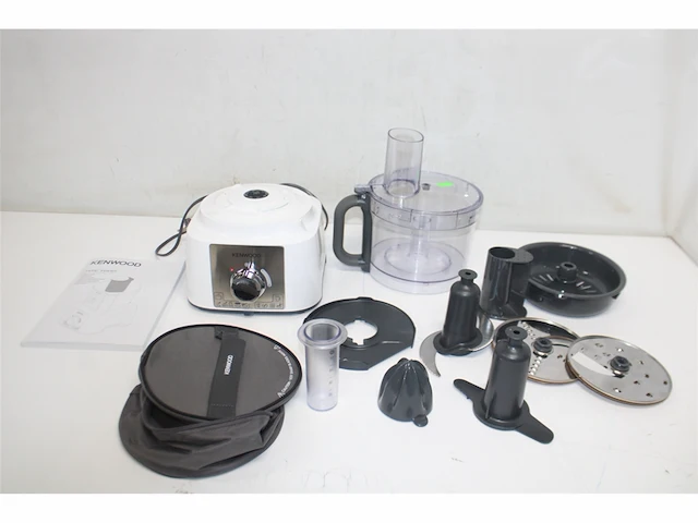 Kenwood multipro express fdp65.450wh foodprocessors 1000 watt 3 liter mengkom wit - afbeelding 5 van  6