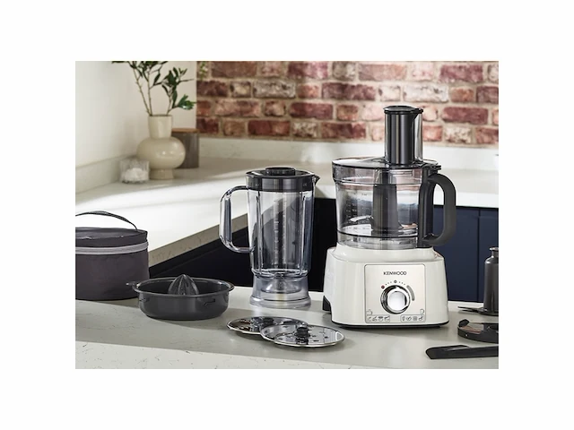 Kenwood multipro express fdp65.450wh keukenmachine wit 1000 watt 3 liter mengkom - afbeelding 4 van  4