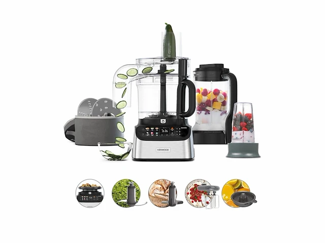 Kenwood multipro onetouch fdm73.850.ss foodprocessor - afbeelding 2 van  6