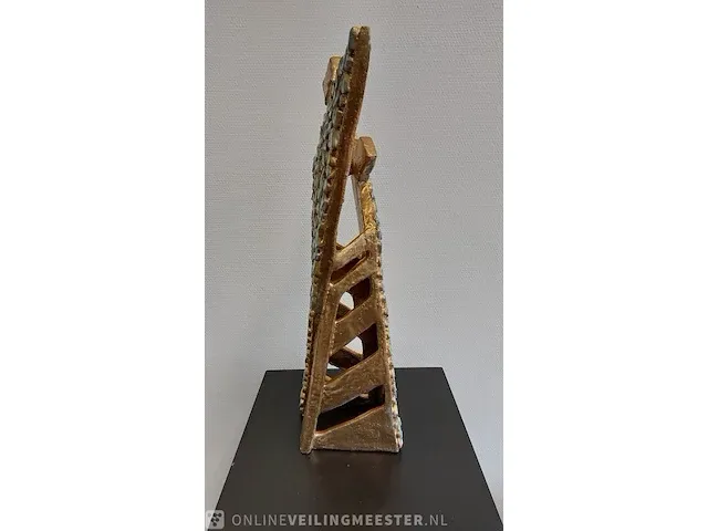 Keramiek object "golden couple" - afbeelding 4 van  5