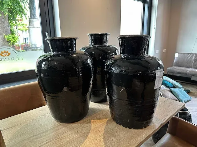 Keramiek vazen (3x) - afbeelding 2 van  3