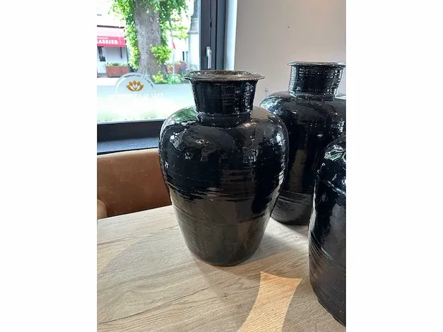 Keramiek vazen (3x) - afbeelding 3 van  3