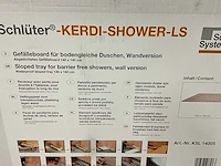Kerdi ls afschotplaat tbv inloopdouche (2x) - afbeelding 3 van  5