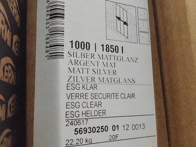 Kermi - - 3-delige douche schuifdeur - afbeelding 2 van  3