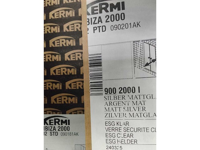 Kermi - 2-delige douche schuifdeur - afbeelding 3 van  4