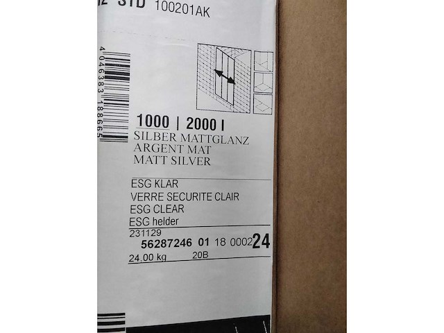 Kermi - 3-delige douche schuifdeur - afbeelding 2 van  4