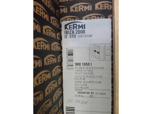 Kermi - 3-delige douche schuifdeur - afbeelding 2 van  4