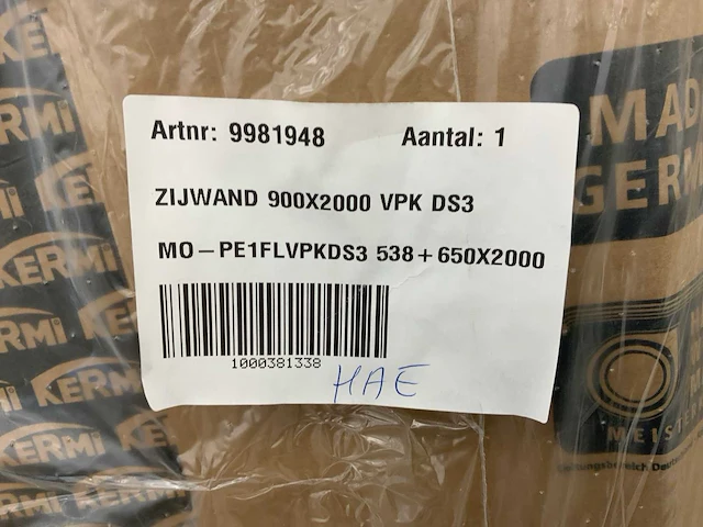 Kermi pega mo-pe1flvpkds3 douche zijwand - afbeelding 5 van  5