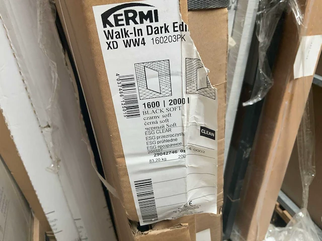 Kermi walk-in dark edition douchewand 160x200cm - afbeelding 4 van  4