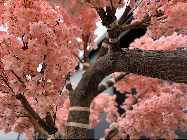 Kersen bloesem kunstboom - afbeelding 5 van  19