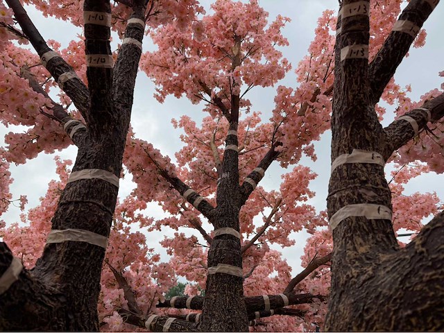 Kersen bloesem kunstboom - afbeelding 24 van  34