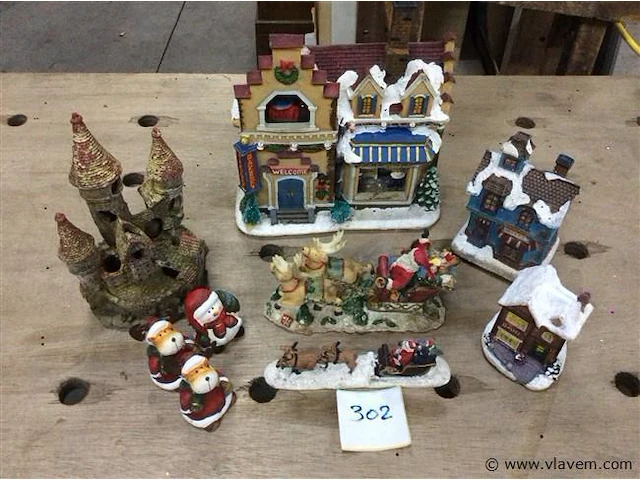Kerst items huisjes + - afbeelding 1 van  3