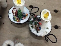 Kerst items kerstman in bed ( met batterij ) - afbeelding 3 van  4