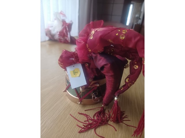 Kerst meziek doos harlekein aantal 1 stuks. - afbeelding 5 van  5