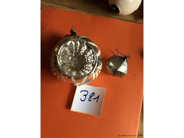 Kerstballen 2stuks - afbeelding 1 van  2