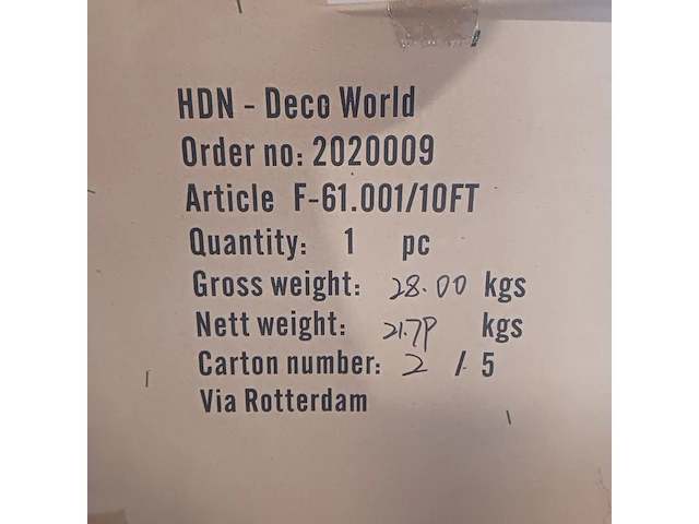 Kerstboom 300 cm hoog, groen - afbeelding 6 van  7