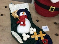Kerstman ( verlichting ) + sok + knuffel - afbeelding 2 van  4