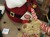 Kerstman ( verlichting ) + sok + knuffel - afbeelding 3 van  4