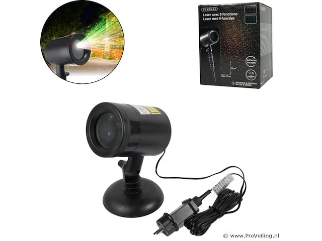 Kerstsfeer laserprojector - afbeelding 1 van  5