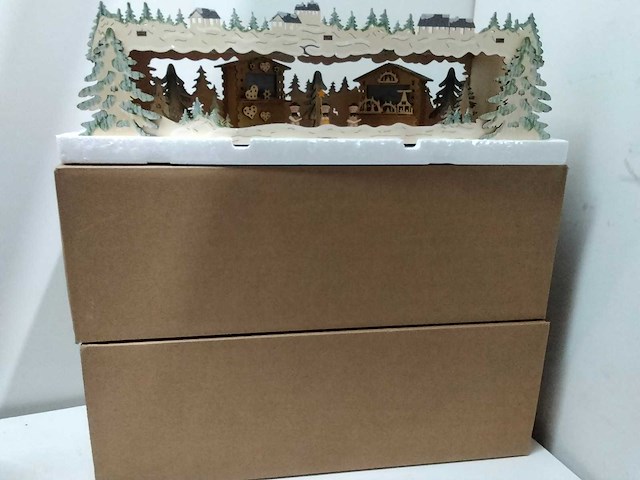 Kersttafereel incl. led verlichting (3x) - afbeelding 1 van  3