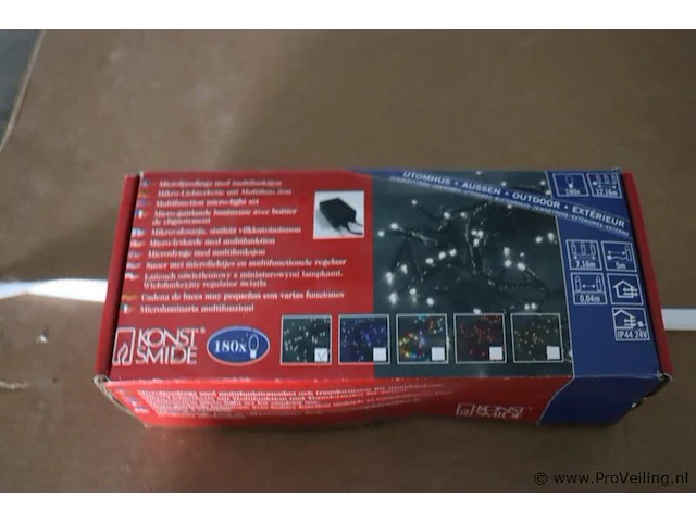 Kerstverlichting o.a. led lichtsnoer met sneeuwval effect; - afbeelding 2 van  4