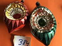 Kerstversiering 2stuks grootste 12cm - afbeelding 1 van  3