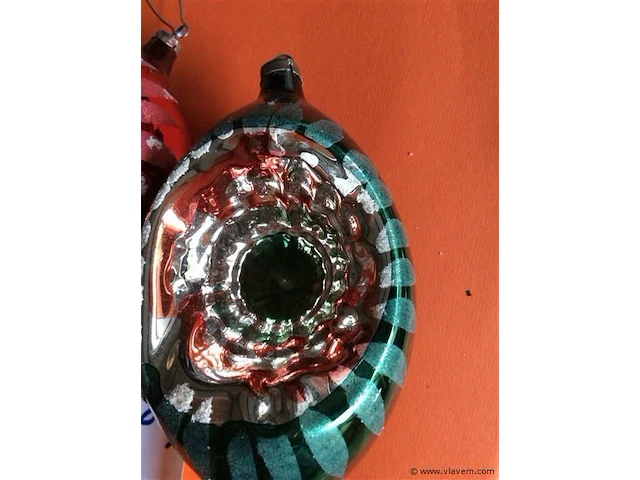 Kerstversiering 2stuks grootste 12cm - afbeelding 2 van  3