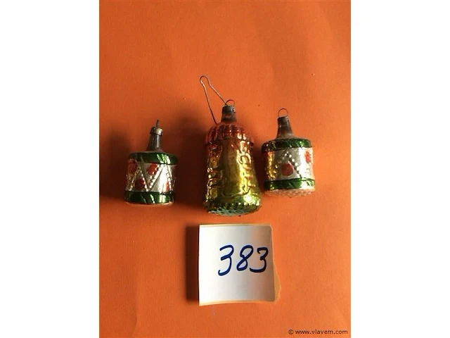 Kerstversiering 3stuks - afbeelding 1 van  2