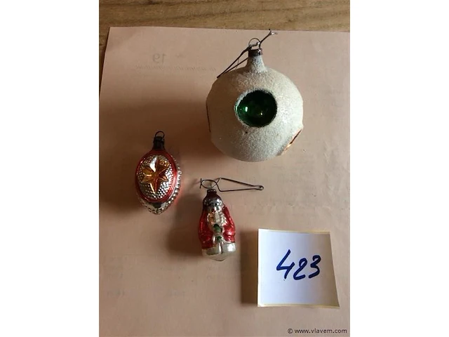 Kerstversiering 3stuks - afbeelding 1 van  3