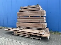 Keruing partij hardhout mes en groef 21 x 135 (655x) - afbeelding 1 van  15