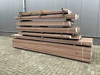 Keruing partij hardhout mes en groef 24 x 110 (359x) - afbeelding 1 van  15