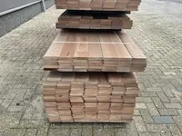 Keruing partij hardhout mes en groef 24 x 110 (359x) - afbeelding 11 van  15