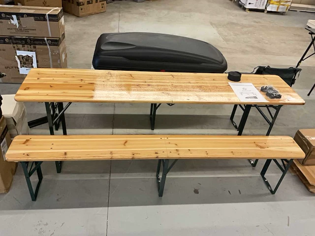 Kesser k-bzg-23 opvouwbare biertafel met banken - afbeelding 3 van  4