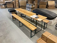 Kesser k-bzg-23 opvouwbare biertafel met banken - afbeelding 2 van  4