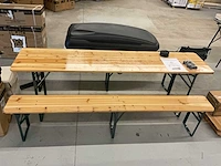 Kesser k-bzg-23 opvouwbare biertafel met banken - afbeelding 3 van  4