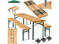 Kesser k-bzg-23 opvouwbare biertafel met banken - afbeelding 1 van  4