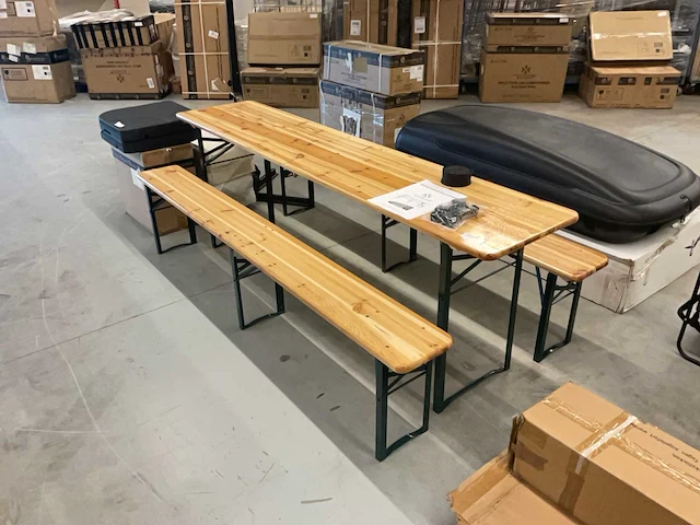 Kesser k-bzg-23 opvouwbare biertafel met banken - afbeelding 2 van  4